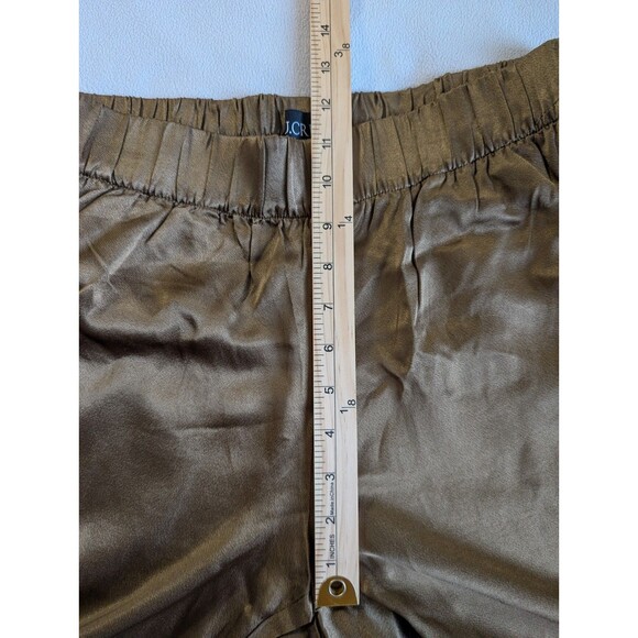 J.Crew Astrid Wide Leg Pant Luster Crepe Bronze Size 4 Elastic Waist Old Money - Picture 12 of 12